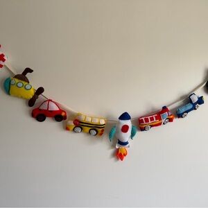 Handmade Colorful Vehicle Toy Garland